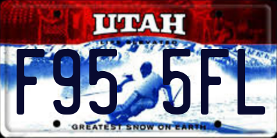 UT license plate F955FL