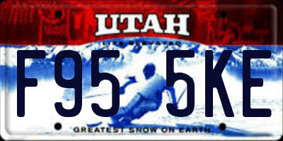 UT license plate F955KE