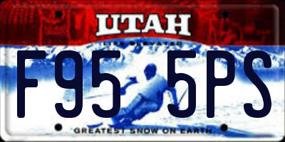 UT license plate F955PS