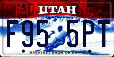 UT license plate F955PT