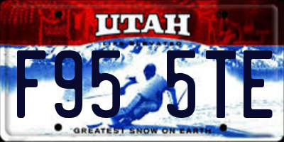 UT license plate F955TE