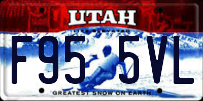 UT license plate F955VL