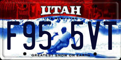 UT license plate F955VT