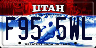 UT license plate F955WL