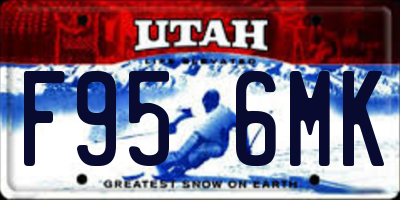 UT license plate F956MK
