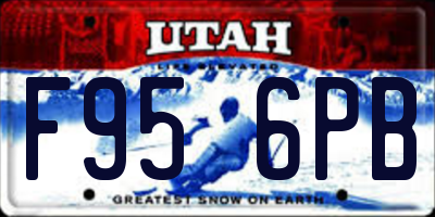 UT license plate F956PB