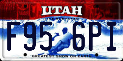 UT license plate F956PI