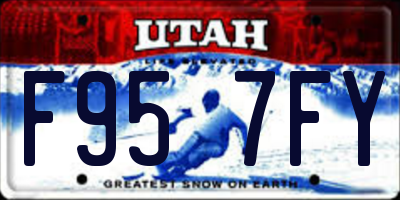 UT license plate F957FY