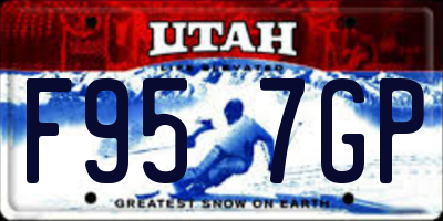 UT license plate F957GP