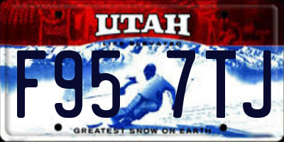 UT license plate F957TJ