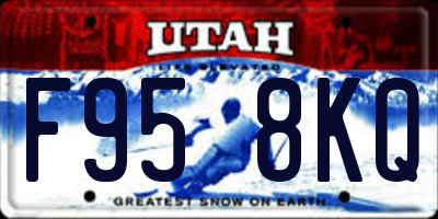 UT license plate F958KQ