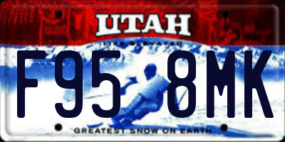 UT license plate F958MK