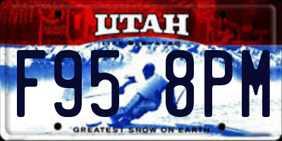 UT license plate F958PM