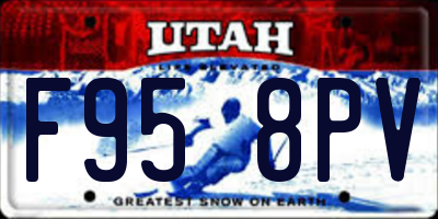 UT license plate F958PV