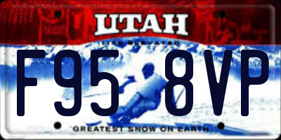 UT license plate F958VP