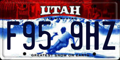 UT license plate F959HZ