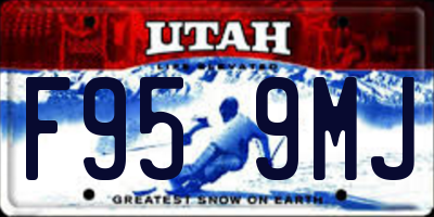 UT license plate F959MJ