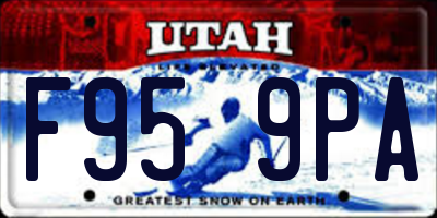 UT license plate F959PA