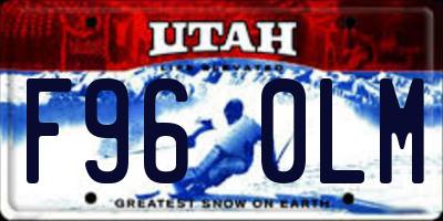UT license plate F960LM