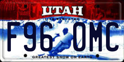 UT license plate F960MC