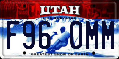 UT license plate F960MM