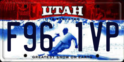 UT license plate F961VP
