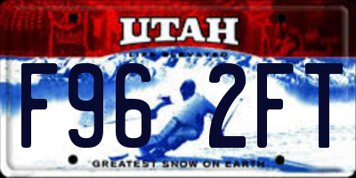 UT license plate F962FT