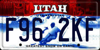 UT license plate F962KF
