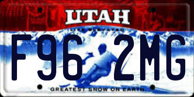 UT license plate F962MG