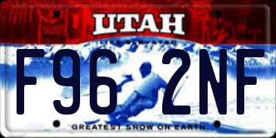 UT license plate F962NF
