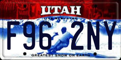 UT license plate F962NY