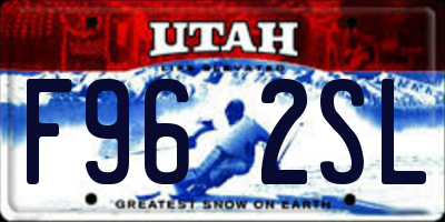 UT license plate F962SL