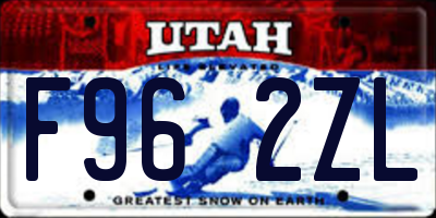 UT license plate F962ZL