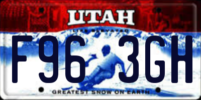 UT license plate F963GH