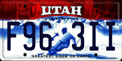 UT license plate F963II