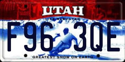 UT license plate F963QE