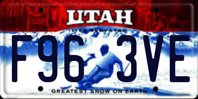 UT license plate F963VE