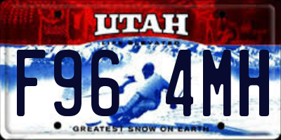 UT license plate F964MH