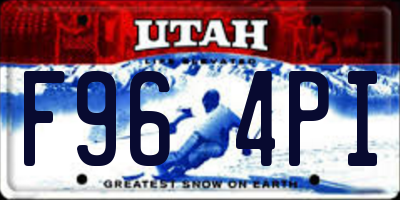 UT license plate F964PI