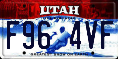 UT license plate F964VF