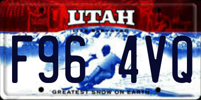UT license plate F964VQ
