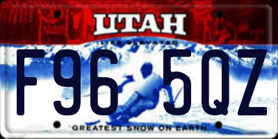UT license plate F965QZ