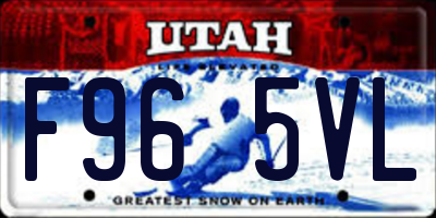 UT license plate F965VL