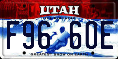 UT license plate F966OE