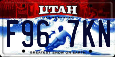 UT license plate F967KN