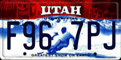 UT license plate F967PJ