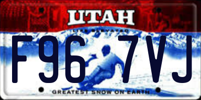 UT license plate F967VJ