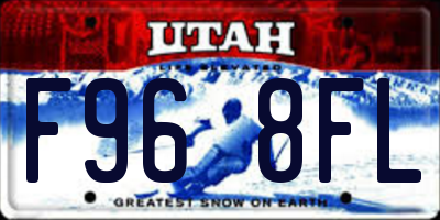UT license plate F968FL