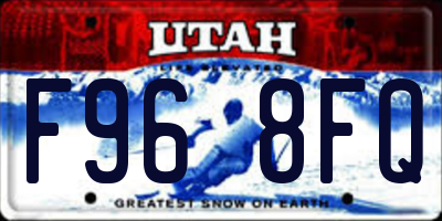 UT license plate F968FQ