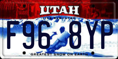 UT license plate F968YP